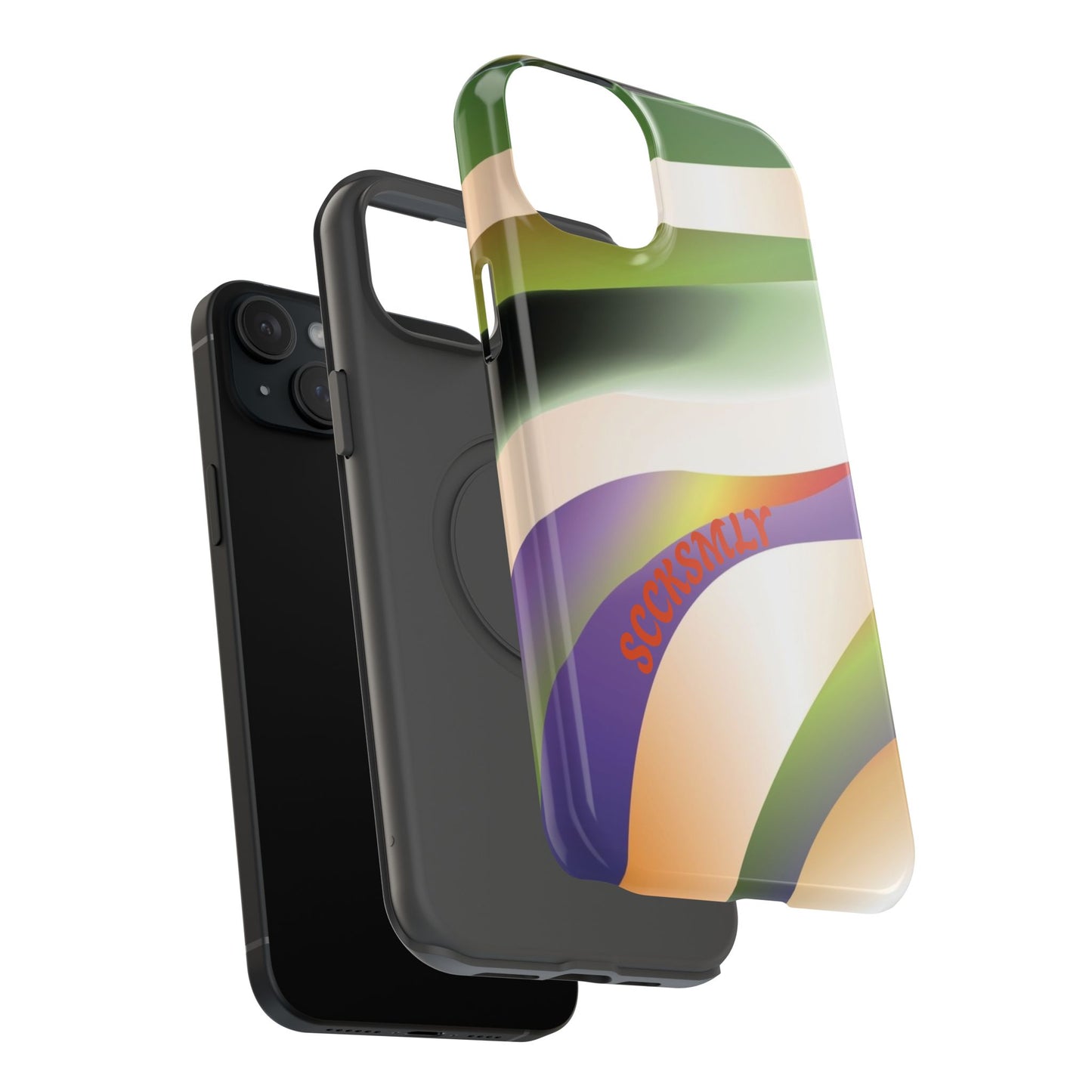 Green Waves Phone Case for Apple