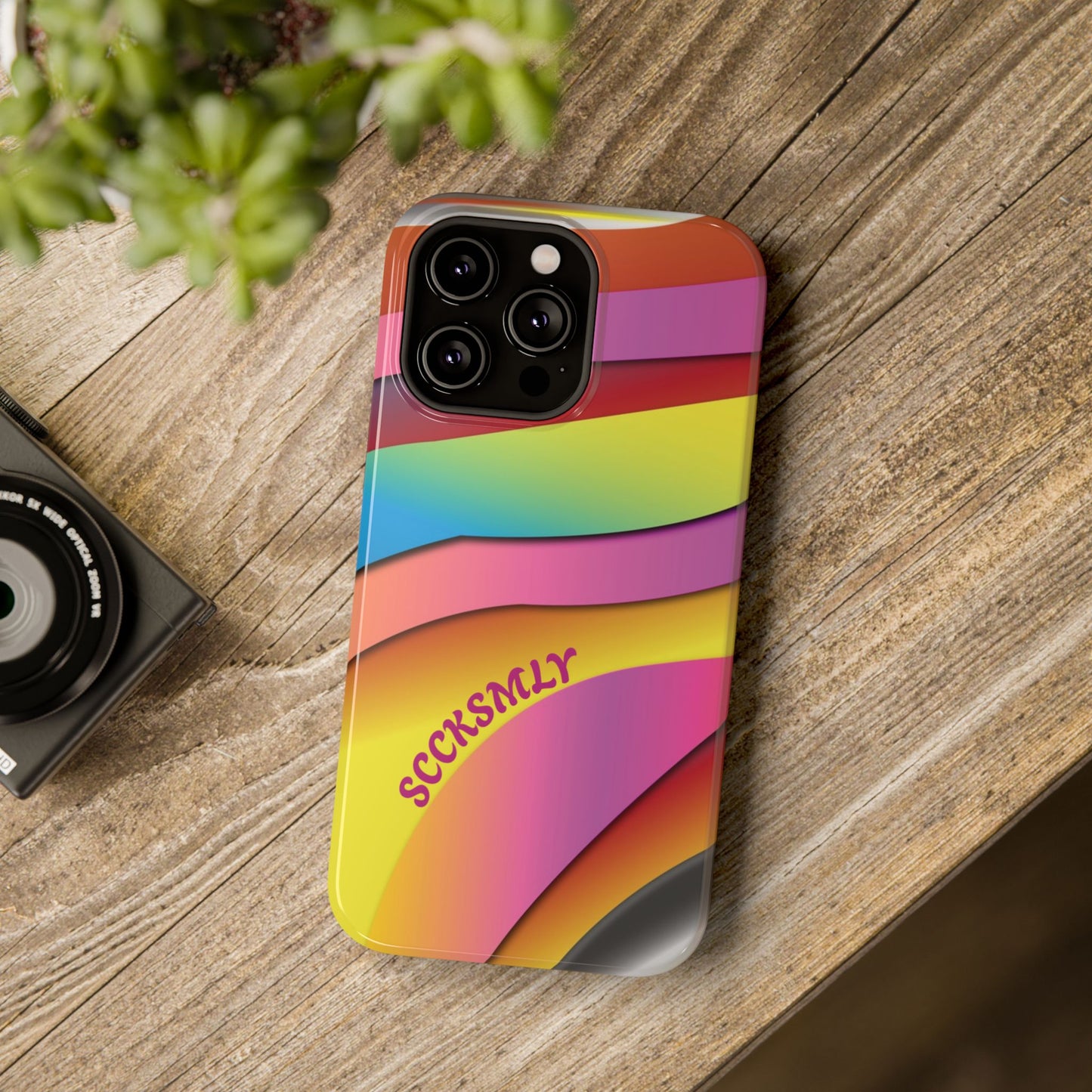 Modern Retro Rainbow Phone Case for Apple