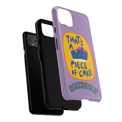 Light Purple "THAT'S A PIECE OF CAKE" Tough Phone Case for Google Pixel