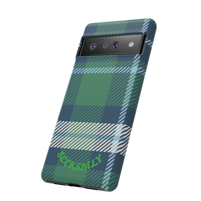 Earth and Sky Plaid Tough Phone Case for Google Pixel