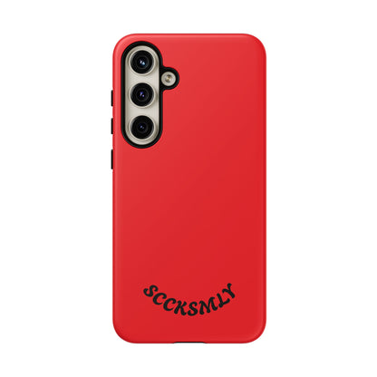SOLID Screaming Red Tough Case for Samsung