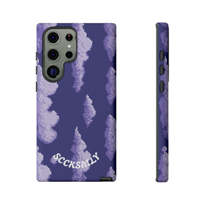 Lilac Pixel Cloud Tough Phone Case for Samsung