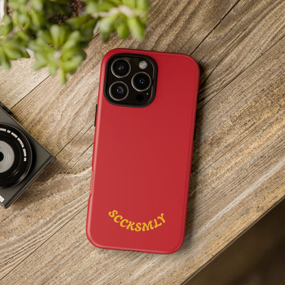 SOLID Calm Cherry Tough Case for Apple