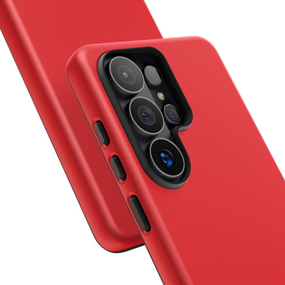 SOLID Screaming Red Tough Case for Samsung