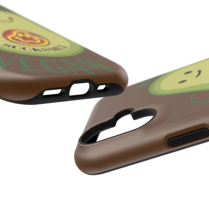 Playful Vegan Avocado Tough Phone Case Apple