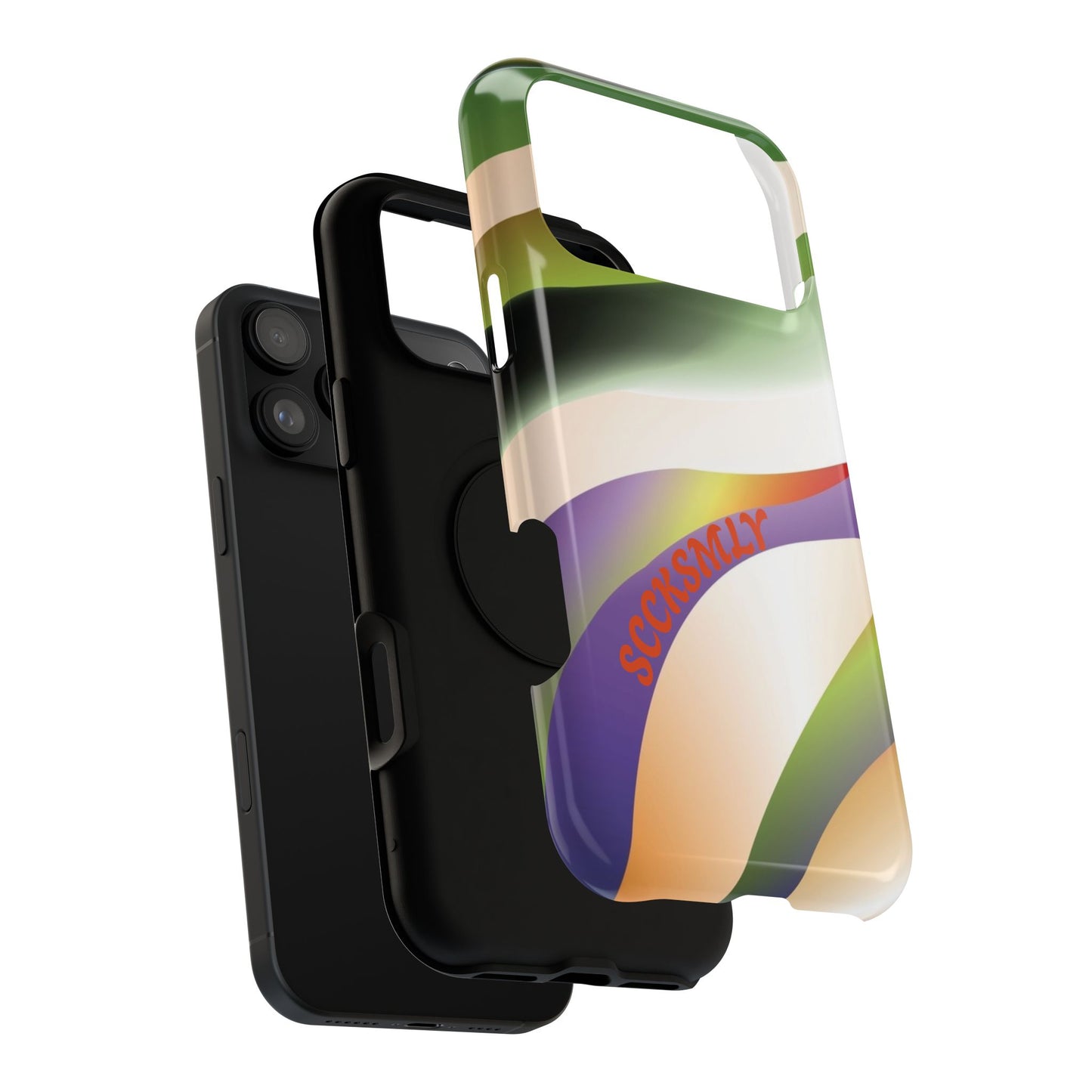 Green Waves Phone Case for Apple