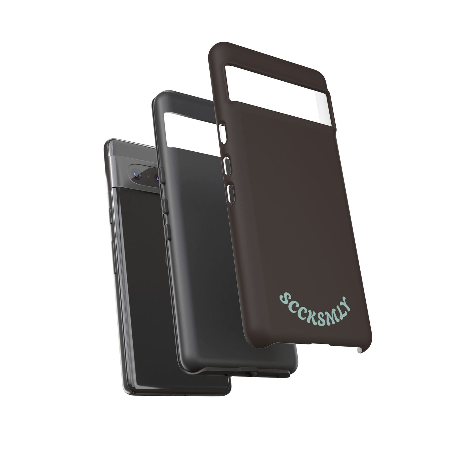 SOLID Espresso Mint Tough Phone Case for Google Pixel