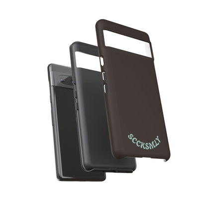 SOLID Espresso Mint Tough Phone Case for Google Pixel