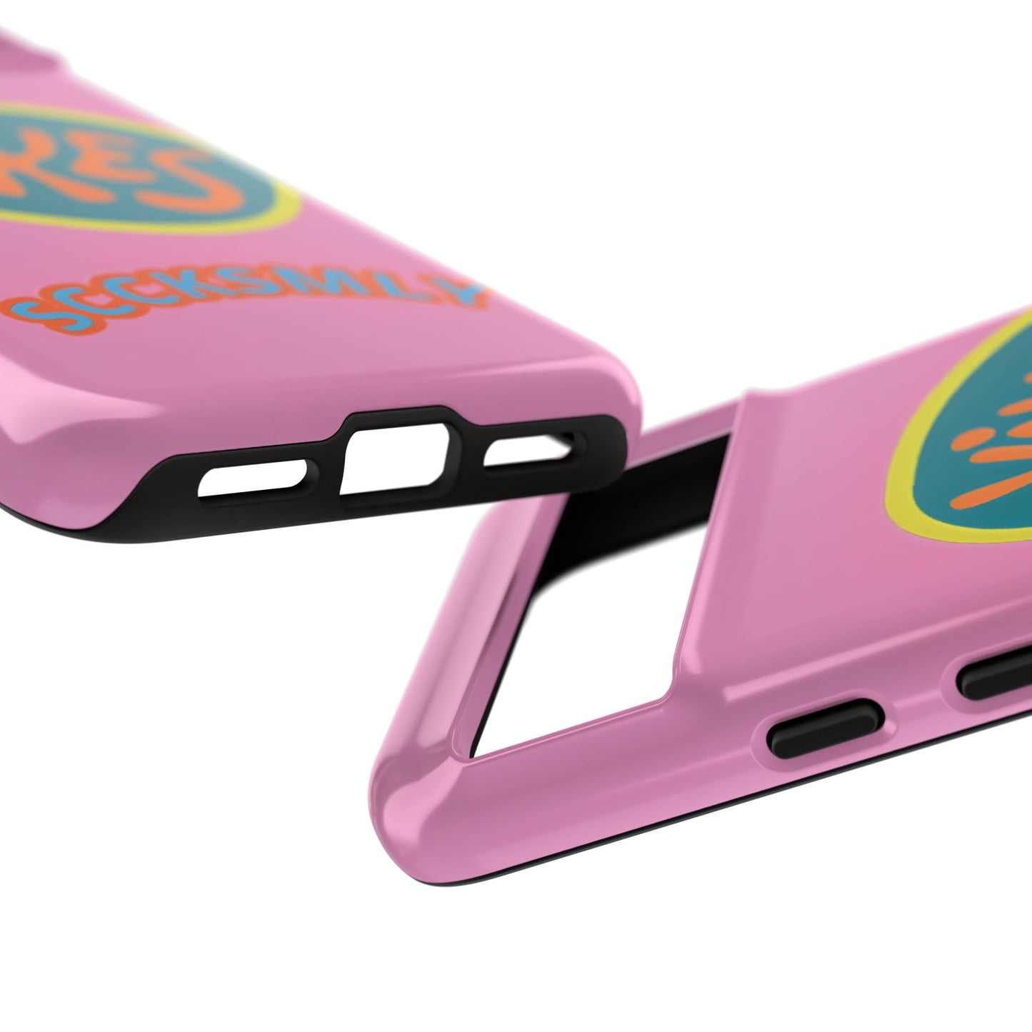 Pink "YIKES" Tough Phone Case for Google Pixel