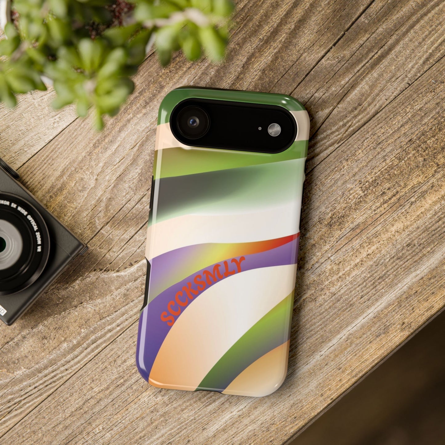 Green Waves Phone Case for Apple