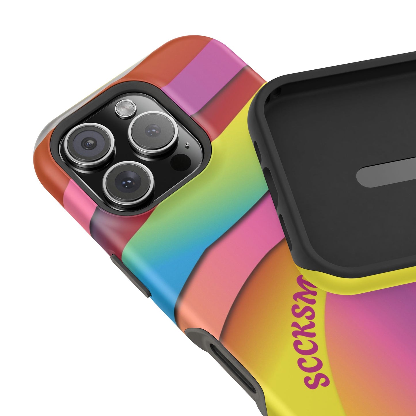 Modern Retro Rainbow Phone Case for Apple