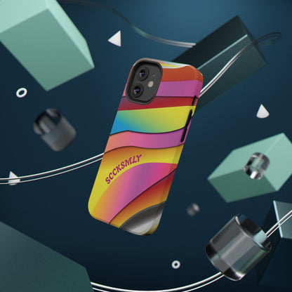 Modern Retro Rainbow Phone Case for Apple
