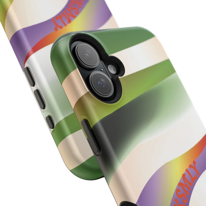 Green Waves Phone Case for Apple