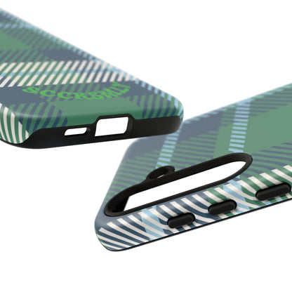 Earth and Sky Plaid Tough Phone Case for Samsung
