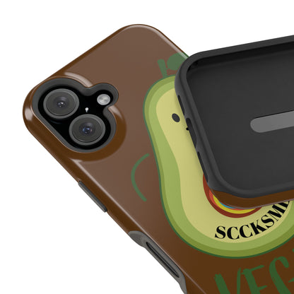 Playful Vegan Avocado Tough Phone Case Apple