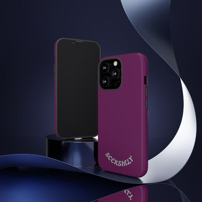 SOLID Amethyst Matte Tough Phone Case for Apple