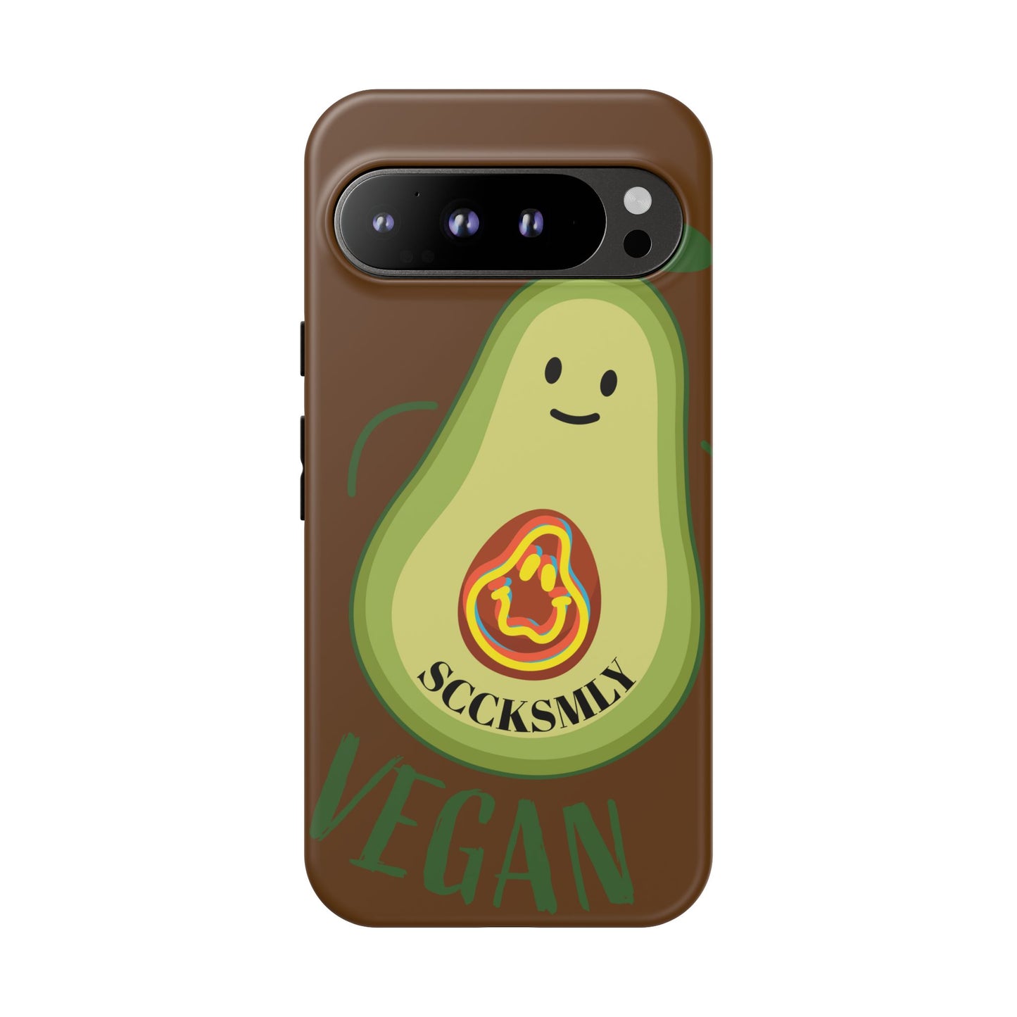 Playful Vegan Avocado Phone Case for Google Pixel