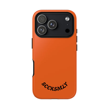 SOLID Tangerine Tough Case for Apple