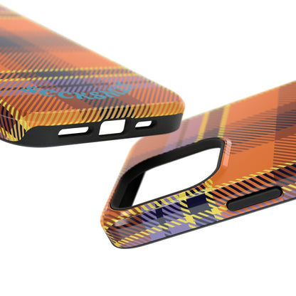 Orange Sickle Plaid  Phone Case for Apple