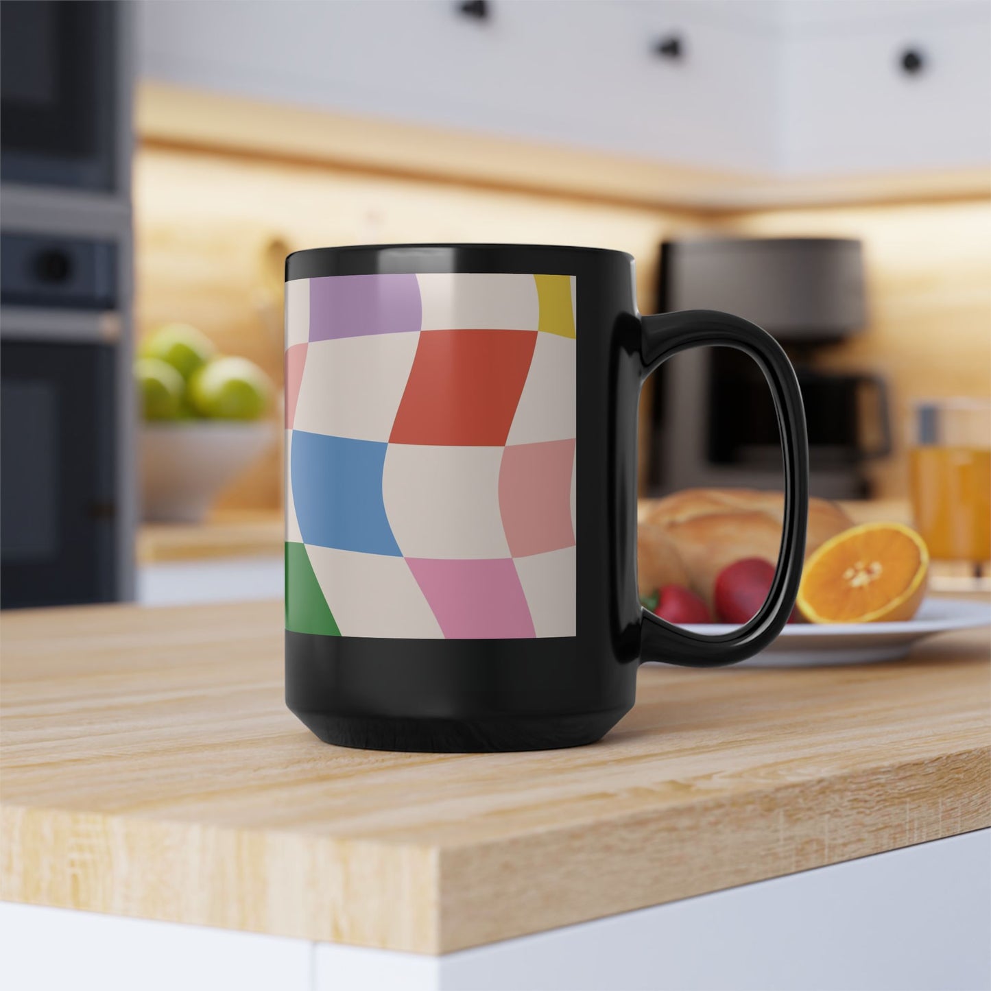 Mug Checker Flicker 15oz — Black
