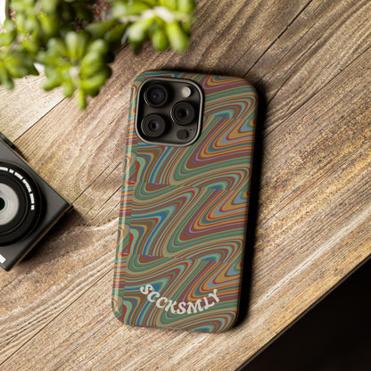 Earthly Waves Tough Phone Case for Apple