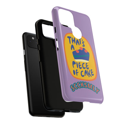 Light Purple "THAT'S A PIECE OF CAKE" Tough Phone Case for Google Pixel
