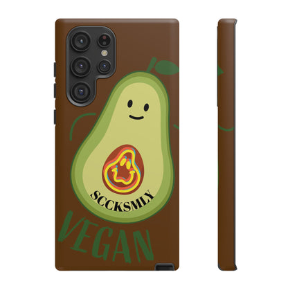 Playful Vegan Avocado Phone Case for Samsung