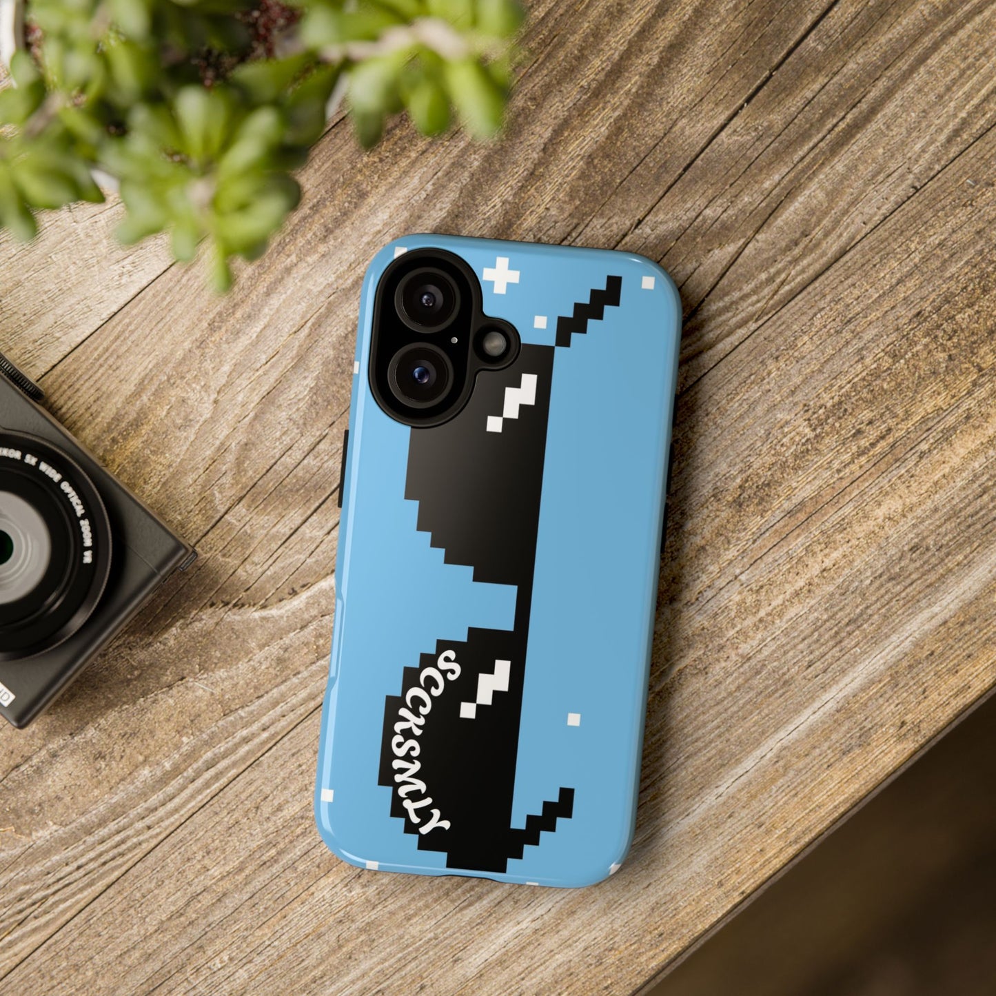 Pixel Glass Tough Phone Case for Apple