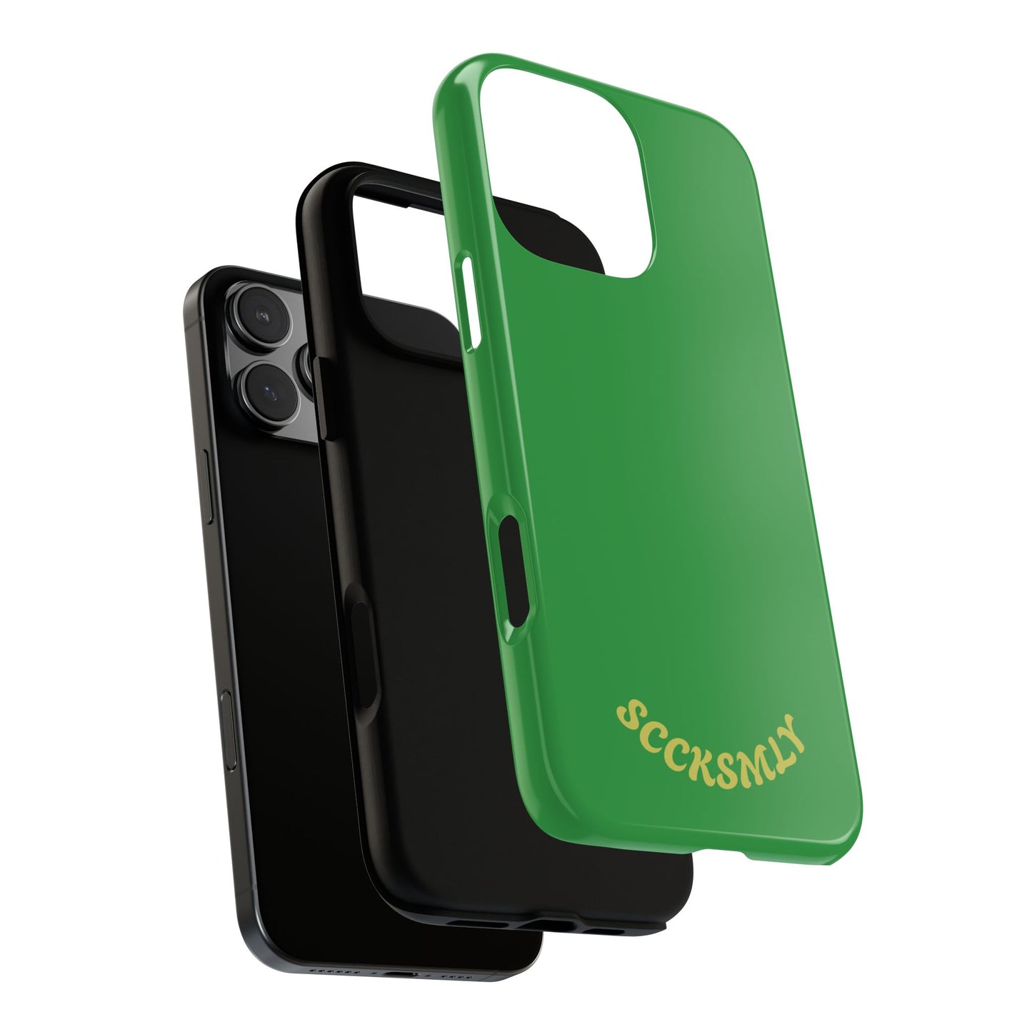 SOLID Green Grin Tough Case for Apple