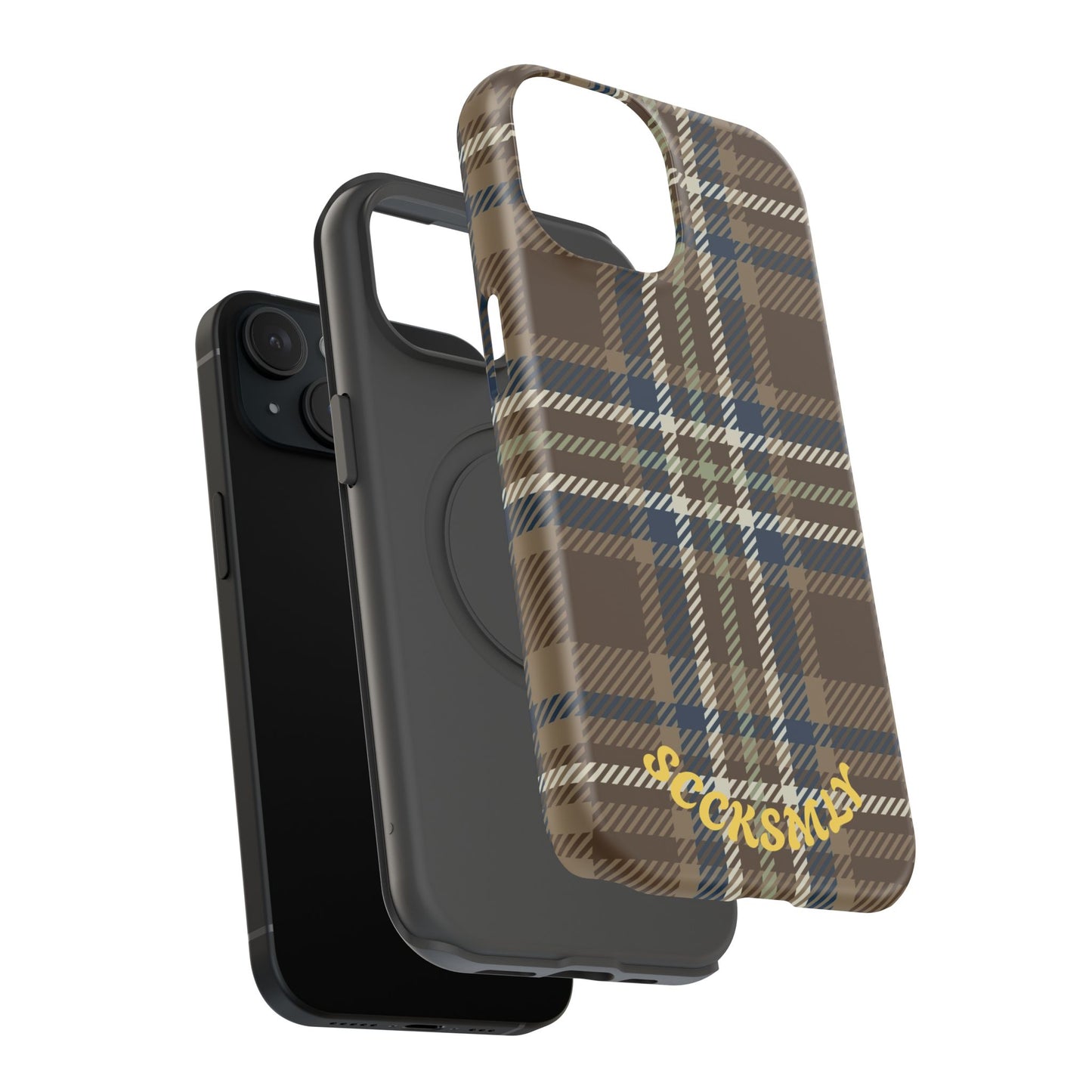 Earth and Sky Plaid Phone Case for Apple