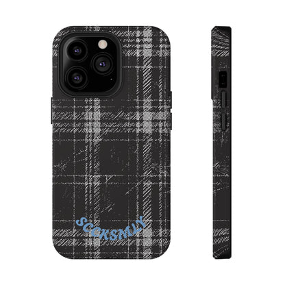 Smoky Grungy Plaid Phone Case for Apple