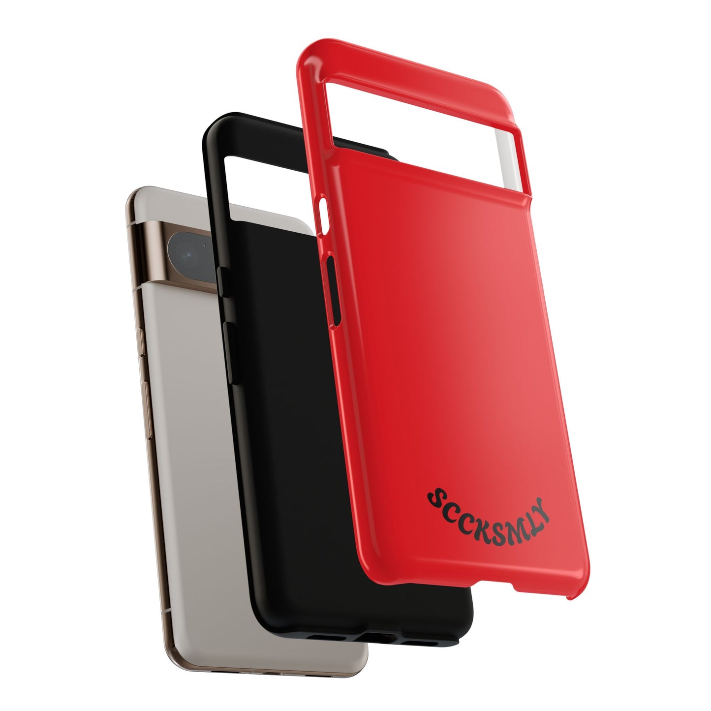 SOLID Screaming Red Tough Casee for Google Pixel