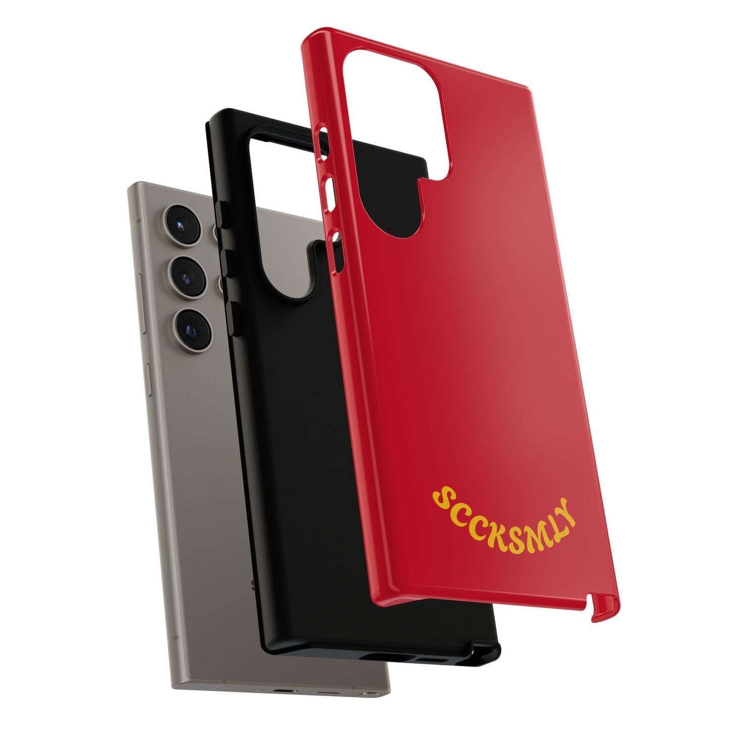 SOLID Calm Cherry Tough Case for Samsung