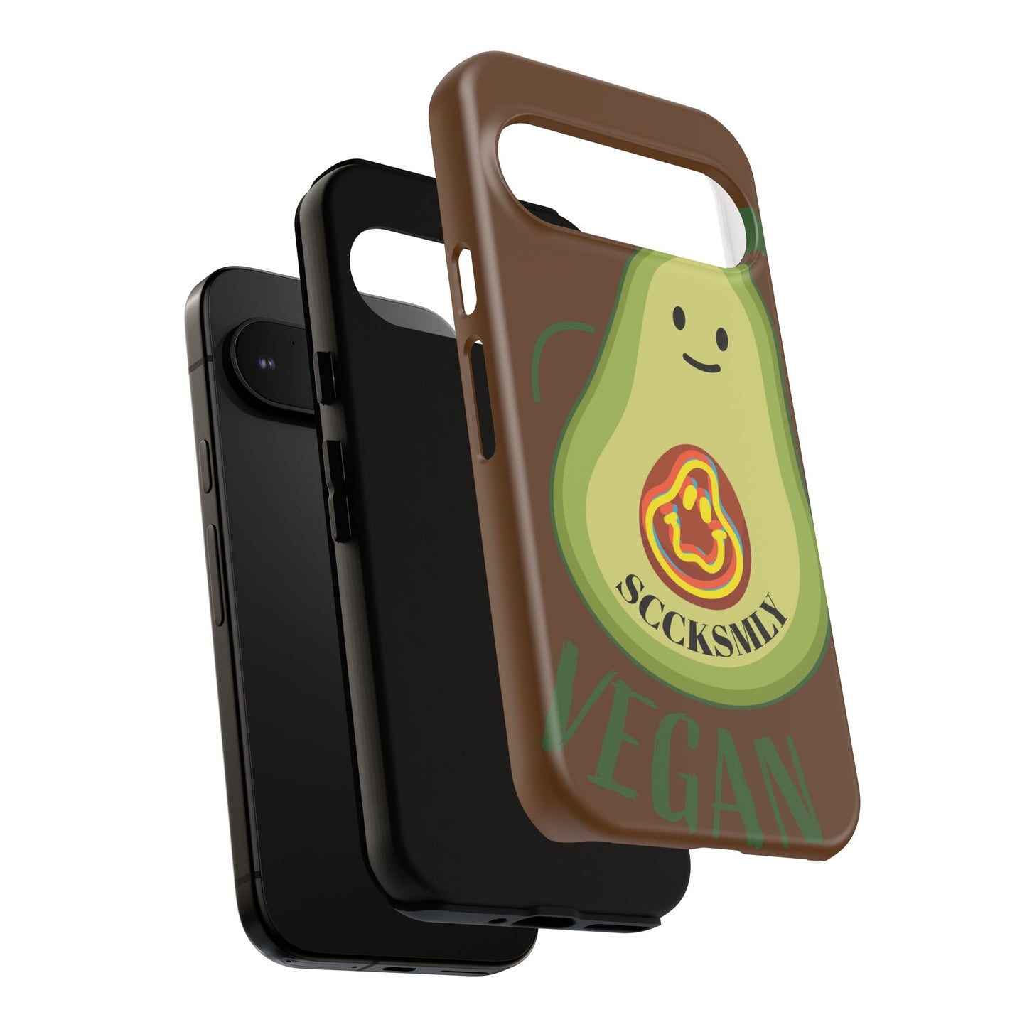 Playful Vegan Avocado Phone Case for Google Pixel