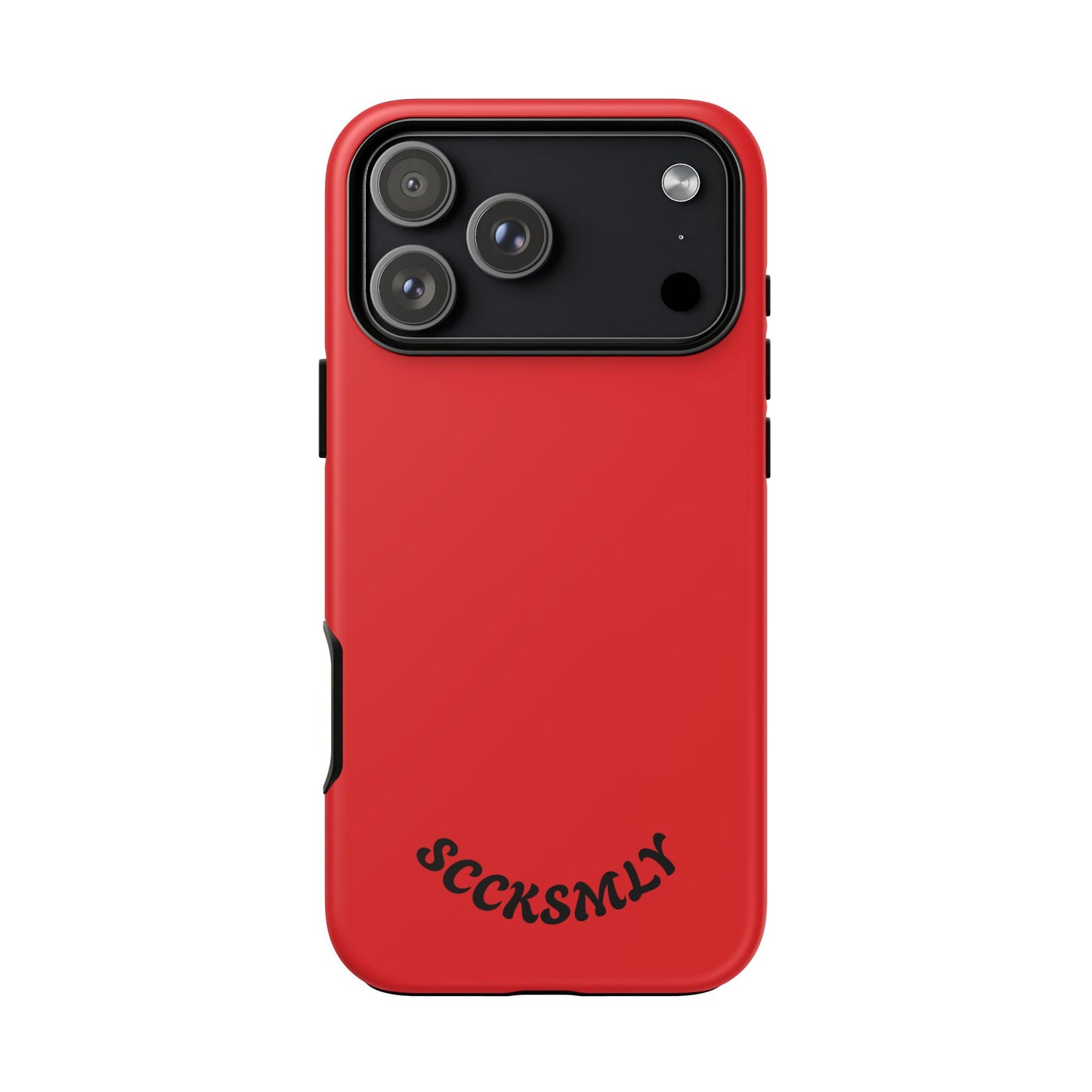 SOLID Screaming Red Tough Case for Apple
