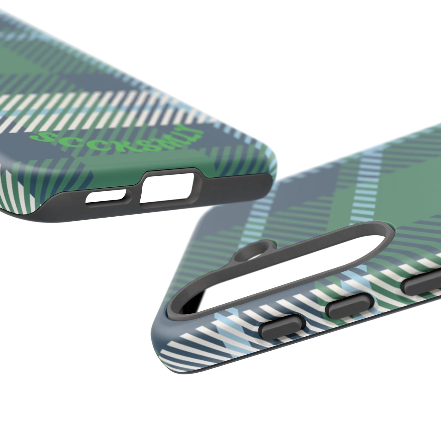 Earth and Sky Plaid Tough Phone Case for Samsung