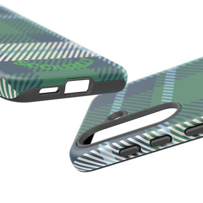 Earth and Sky Plaid Tough Phone Case for Samsung