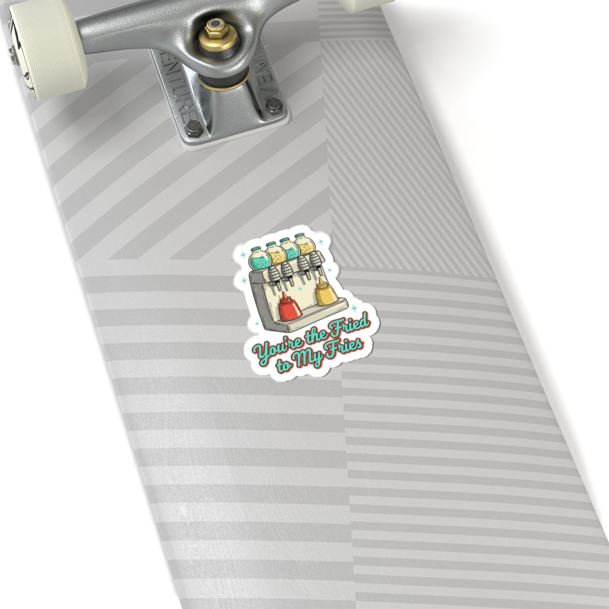 Retro Diner Condiment Dispenser Sticker | matchbook graphic, pantry label art