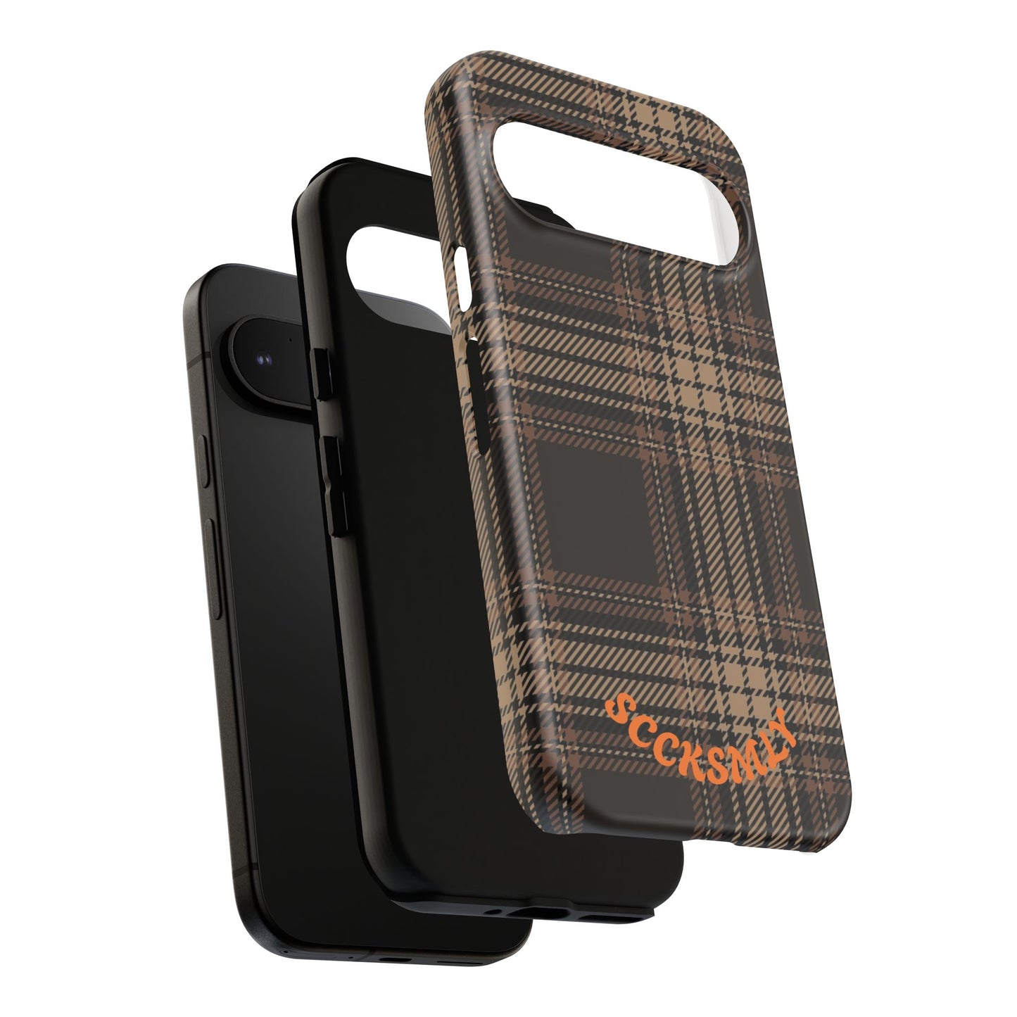 Brown Bread Plaid Tough Phone Case for Google Pixel