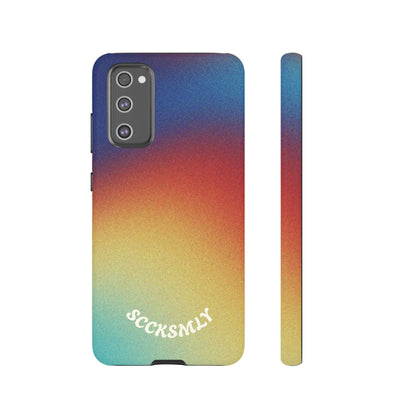 Faded Sunset Aura Tough Phone Case for Samsung