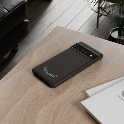 SOLID Espresso Mint Tough Phone Case for Google Pixel