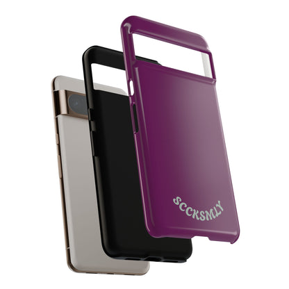 SOLID Amethyst Matte Tough Phone Case for Google Pixel