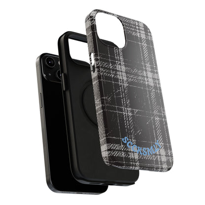 Smoky Grungy Plaid Phone Case for Apple