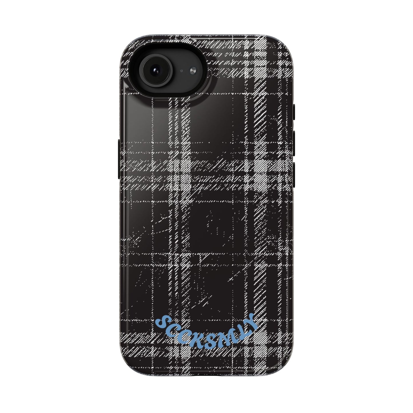 Smoky Grungy Plaid Phone Case for Apple