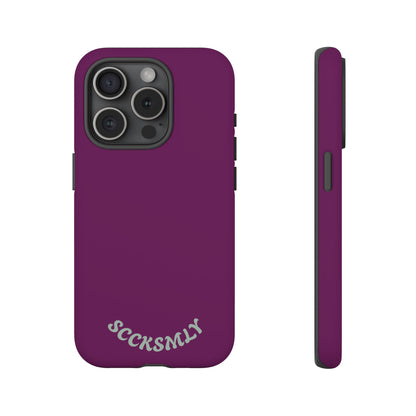 SOLID Amethyst Matte Tough Phone Case for Apple