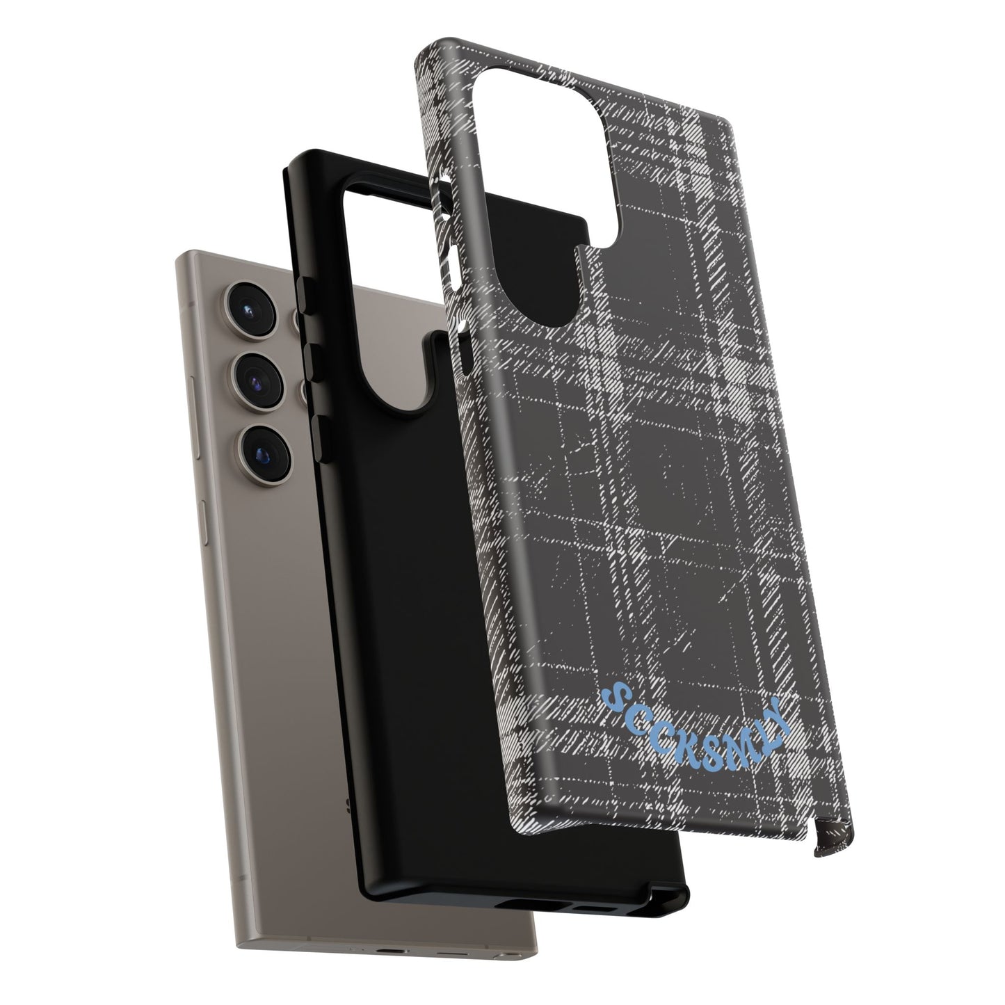 Smoky Grungy Plaid Phone Case for Samsung