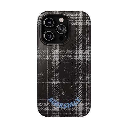 Smoky Grungy Plaid Phone Case for Apple