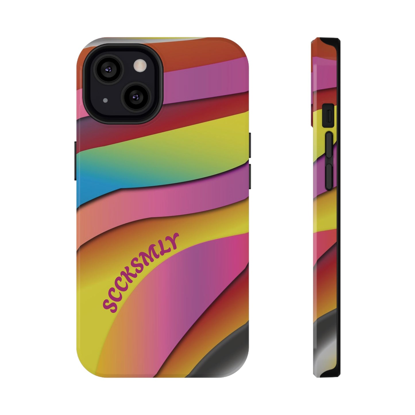 Modern Retro Rainbow Phone Case for "IOS or Apple"