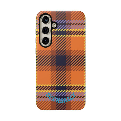 Orange Sickle Plaid Phone Case for Samsung