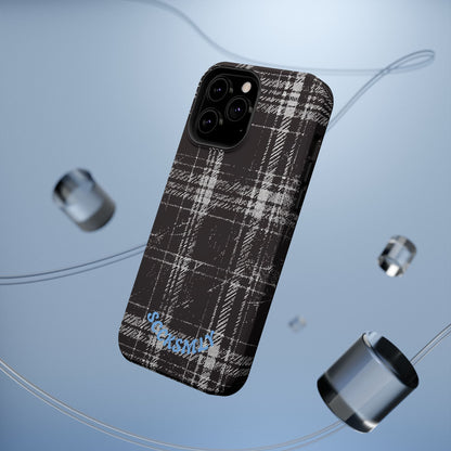 Smoky Grungy Plaid Phone Case for Apple
